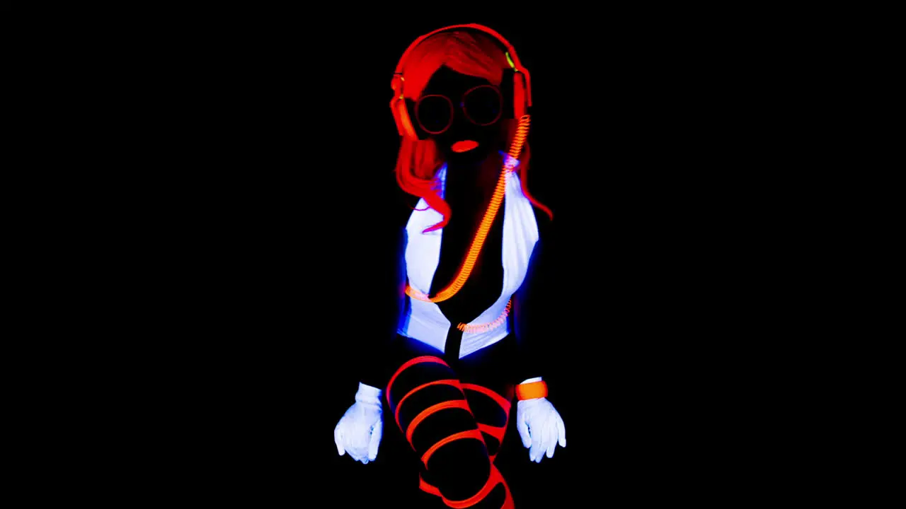 UV Glowing Woman 09