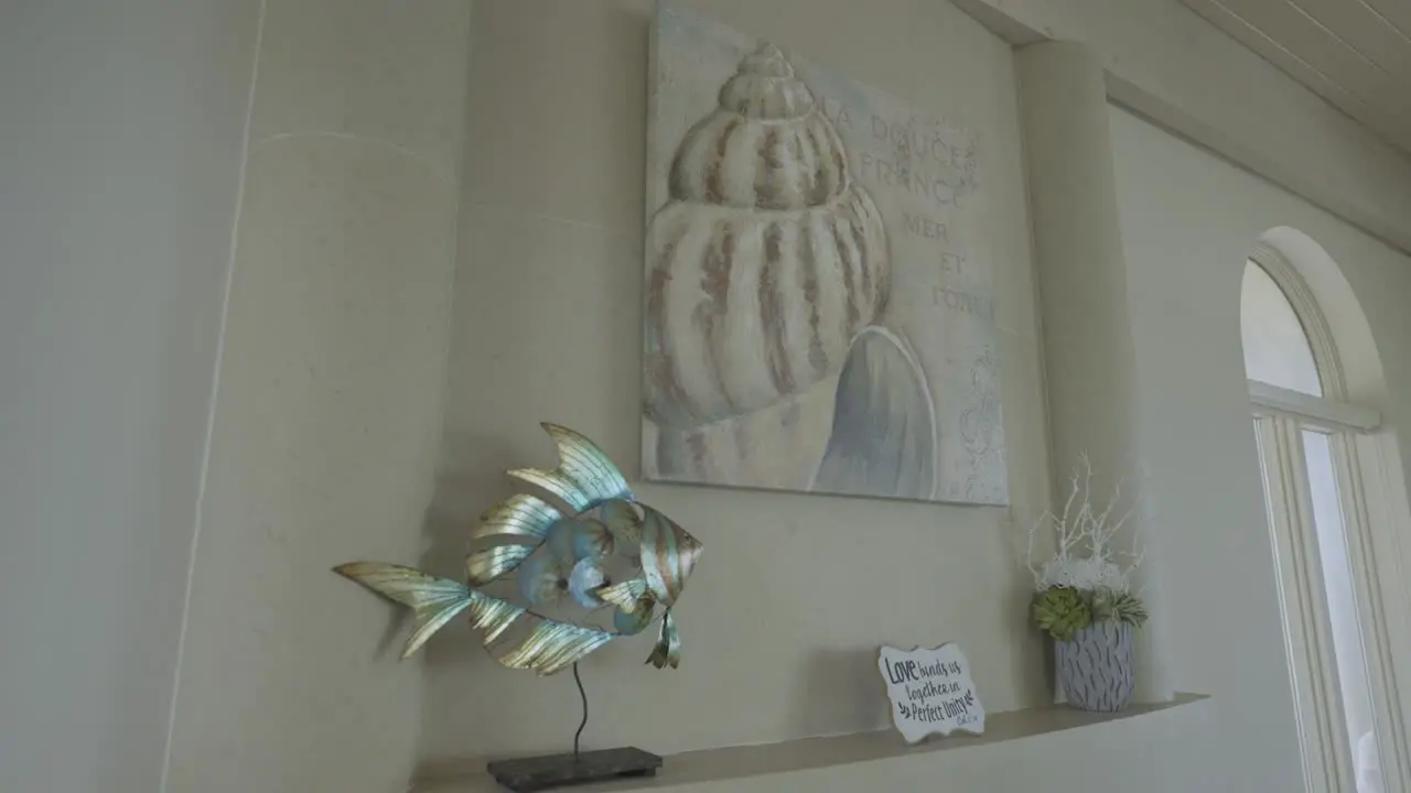 Interior design seaside theme accommodation mantel place