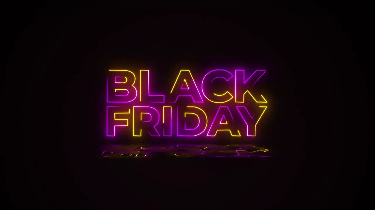 Black Friday graphic text animation