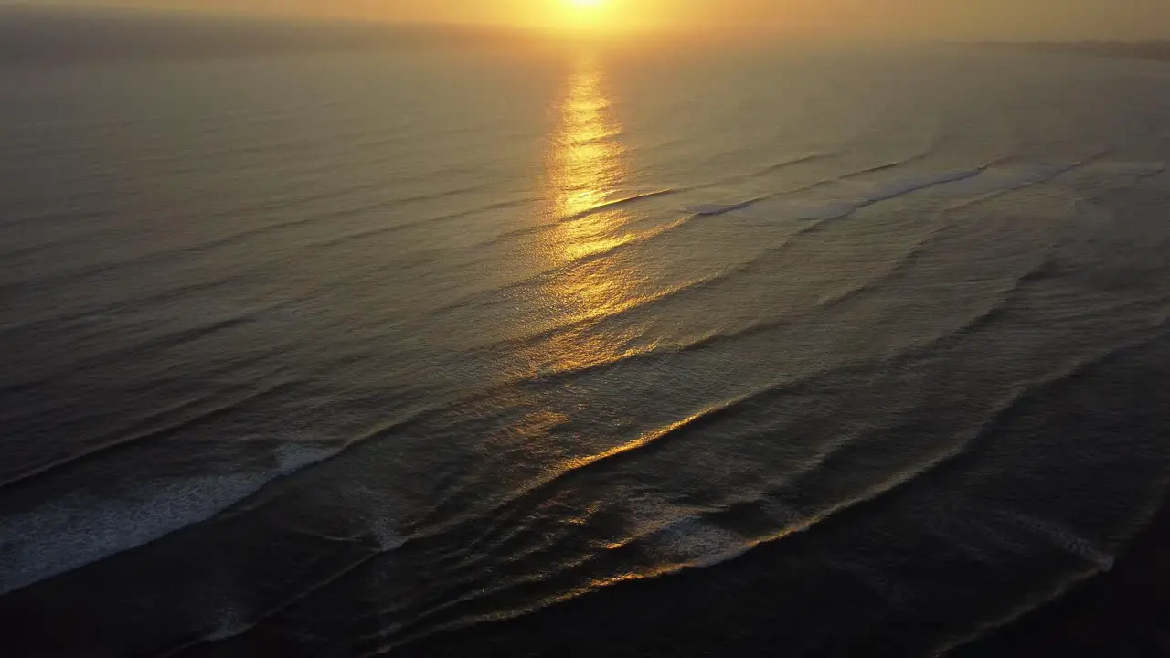 Drone video of a sunset