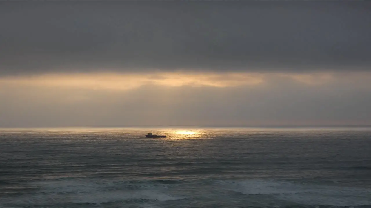 Timelapse video of a cloudy sunset