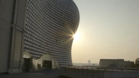 Morning Sun Flare Behind Selfridges Building