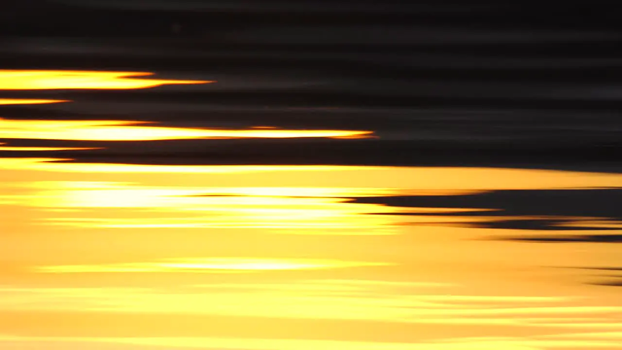 Reflection of sunset over lake surface