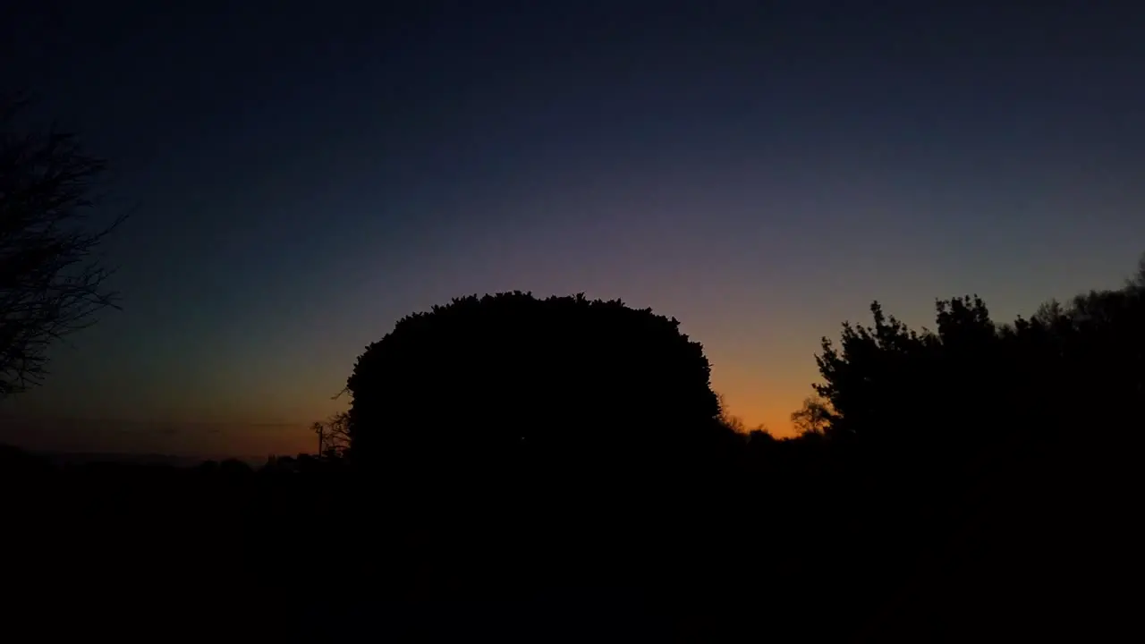 DJI osmo pocket timelapse option of the sunset in France