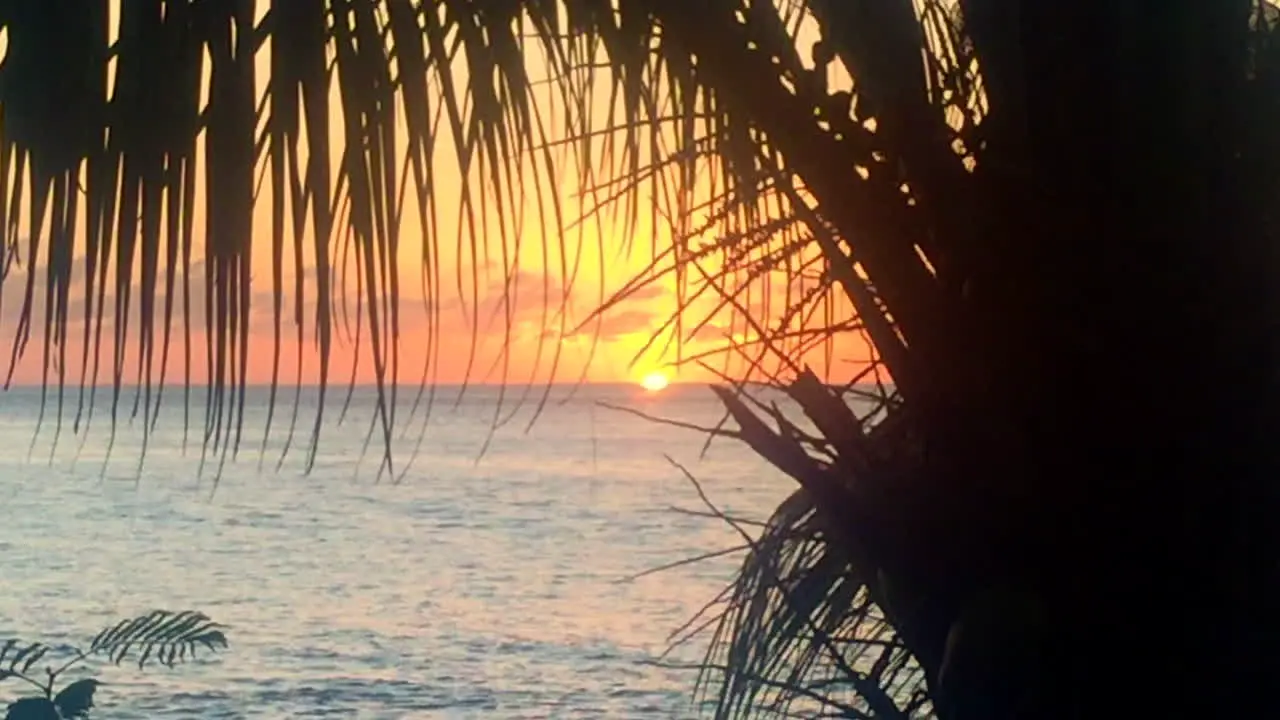 Sunset on the west coast of Barbados