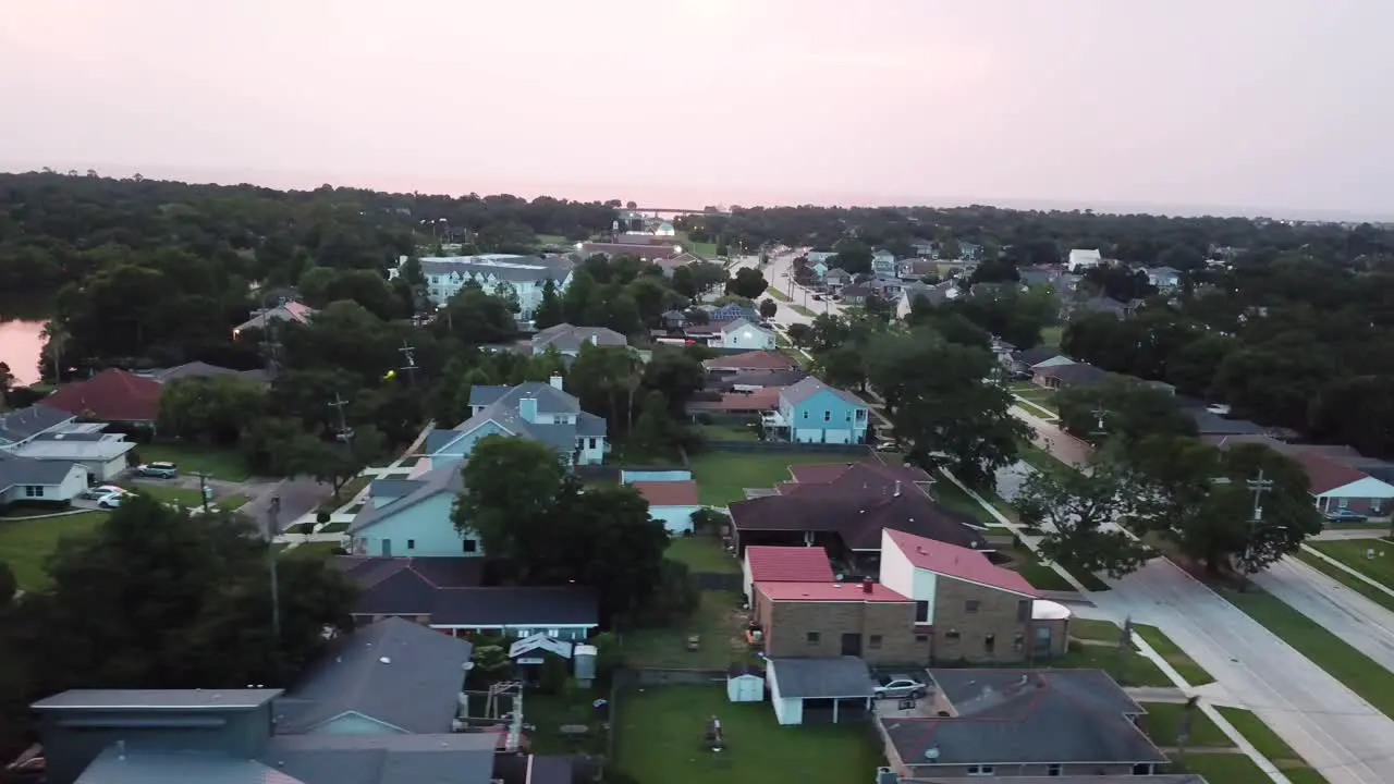 flying through gentilly in new orleans