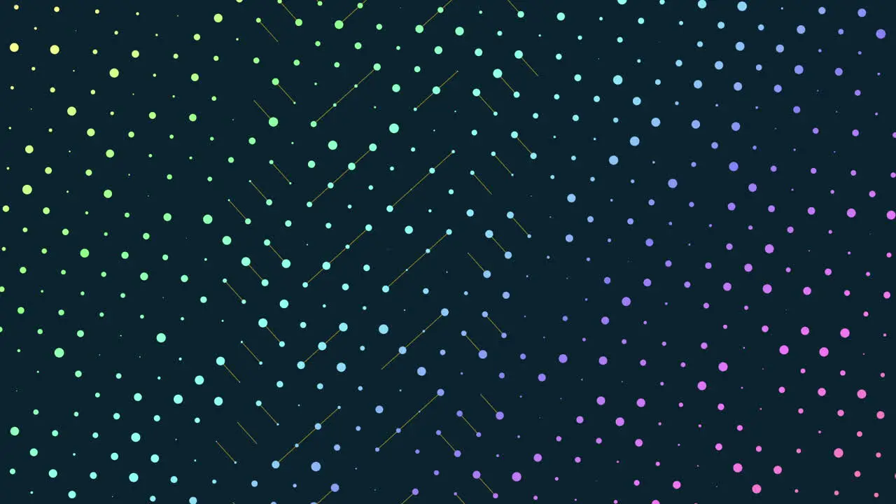 Vibrant dots on a black background colorful grid pattern