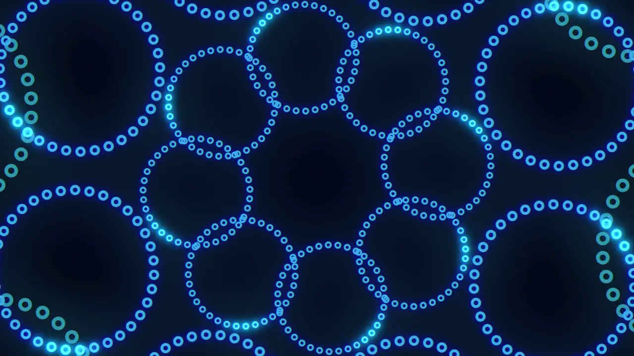 Blue dot circular pattern intricate design created with computer software