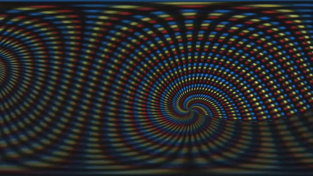 Vivid LSD-like visual abstract trippy effect on close-up screen