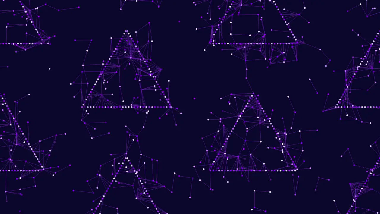 Vibrant Purple Triangles On Dark Mysterious Backdrop