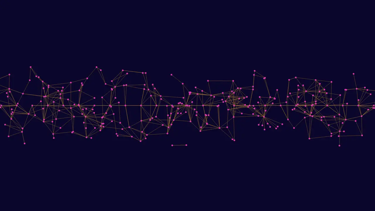 Interconnected lines and dots mapping a network of communication