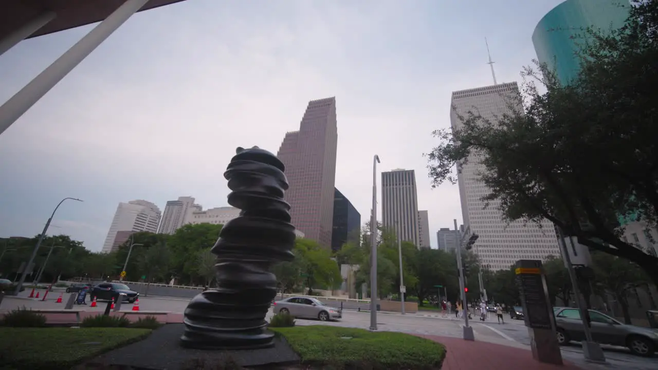 4k View of Houston theater district-5