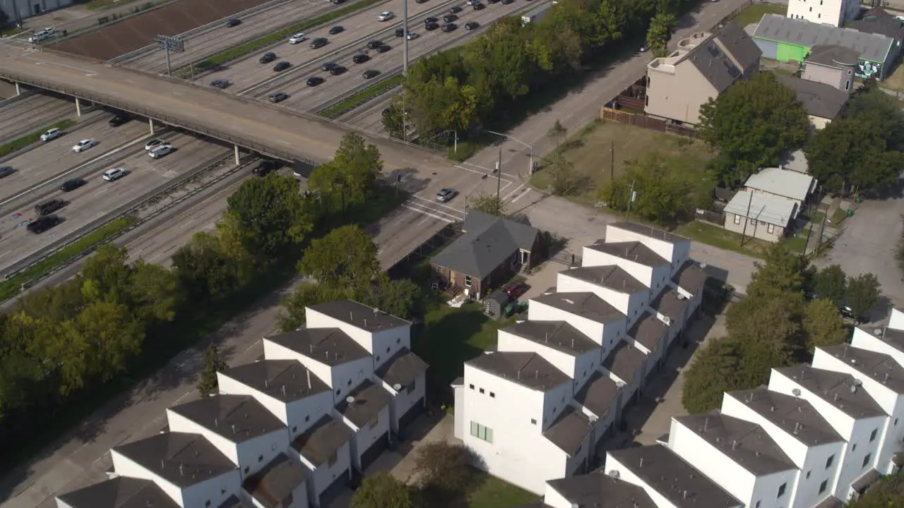 Birds eye view of homes in Houston Texas