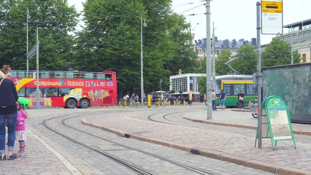 City of Helsinki is covered by a dense public transportation system