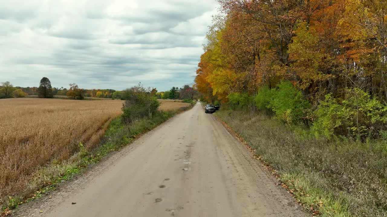 Point of View look at an old dirt country road