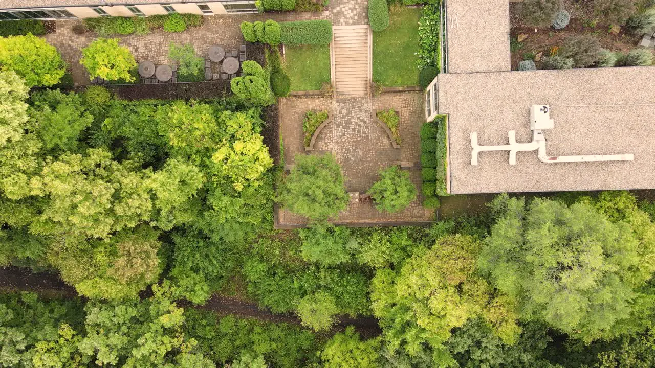 Overgrown garden at a local church