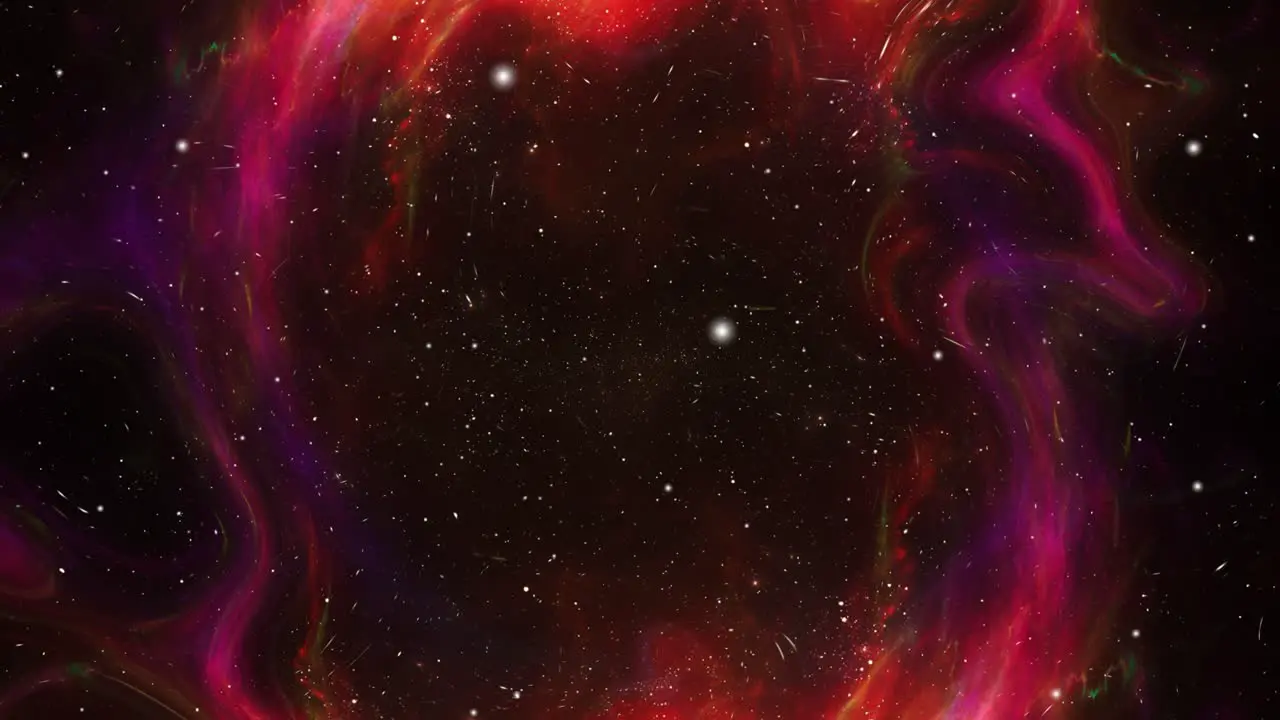 nebulae form clouds in dark space universe