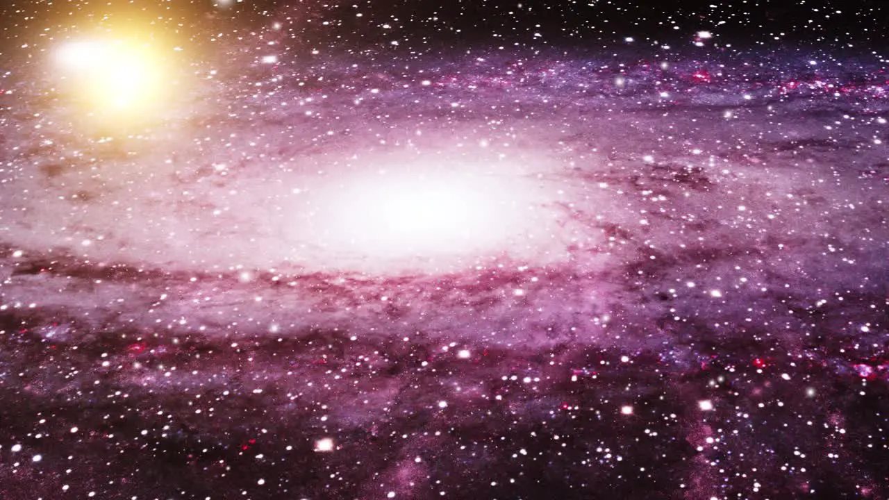 mysterious galaxy that moves and floats in the great universe