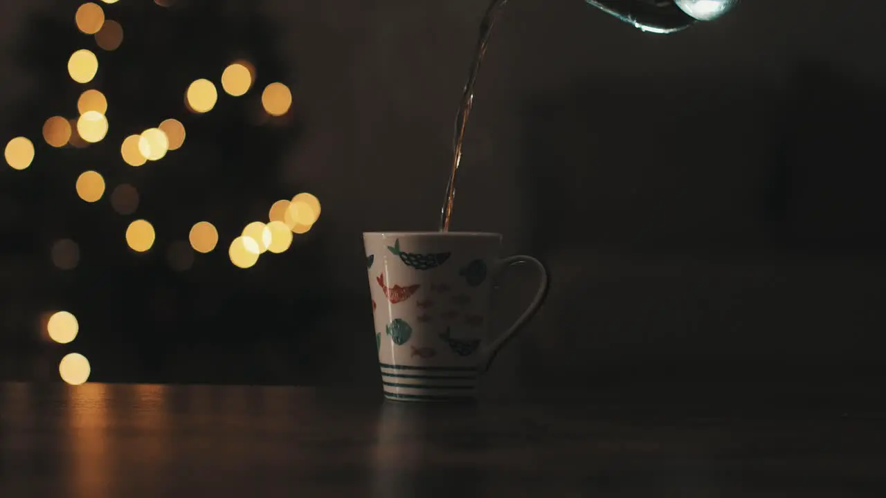 Cup with hot water