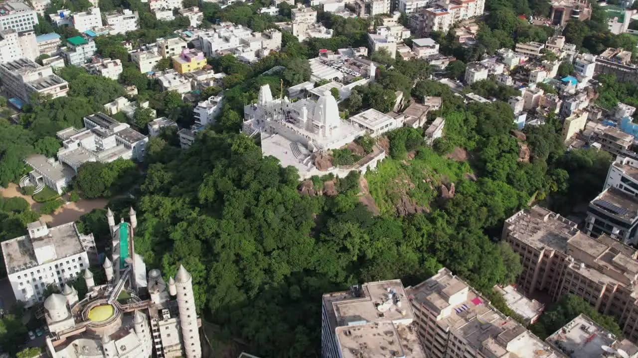 Aerial video of Birla Mandir