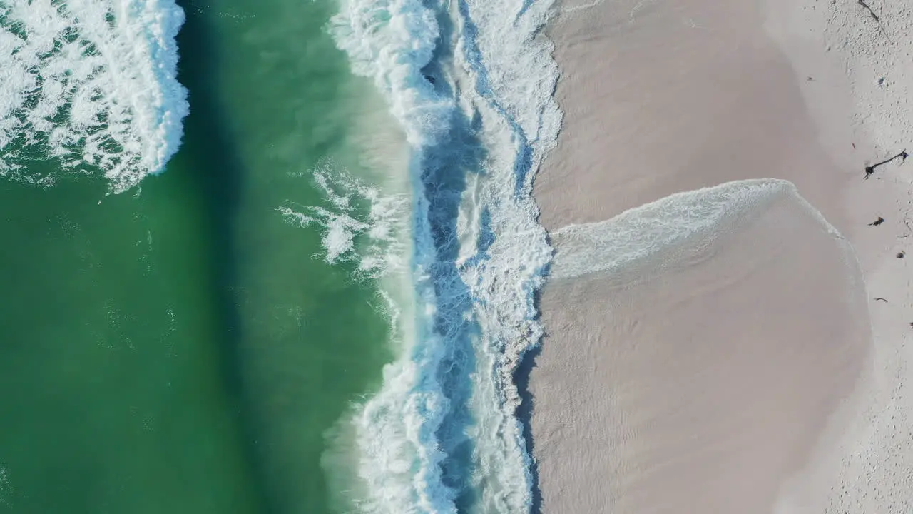 Vertical Shot Of Rough Waves At Blouberg Beach On Summer In Cape Town South Africa