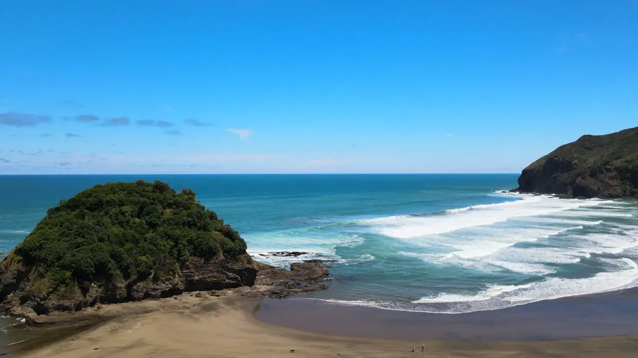 The aerial perspective provides a unique viewpoint allowing viewers to see the water from a different angle and appreciate the scale and immensity of the ocean