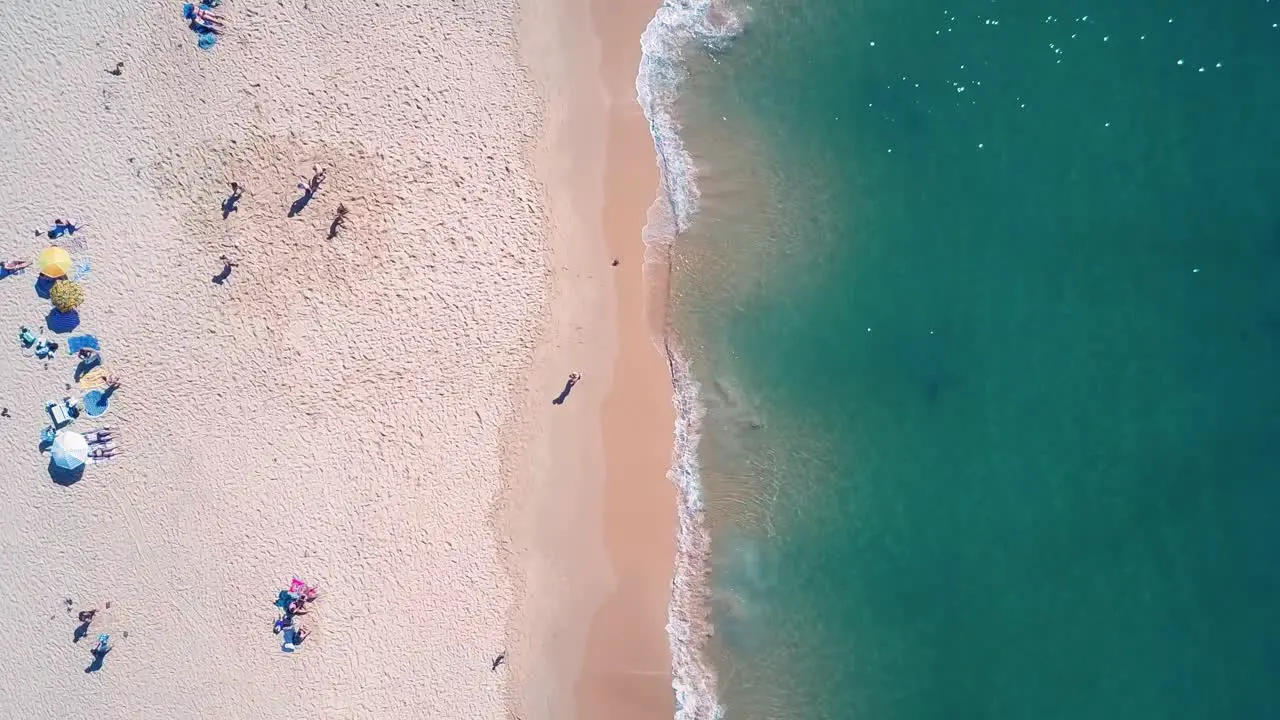 Beautiful sunny day at Wattamolla beach with people enjoying great weather