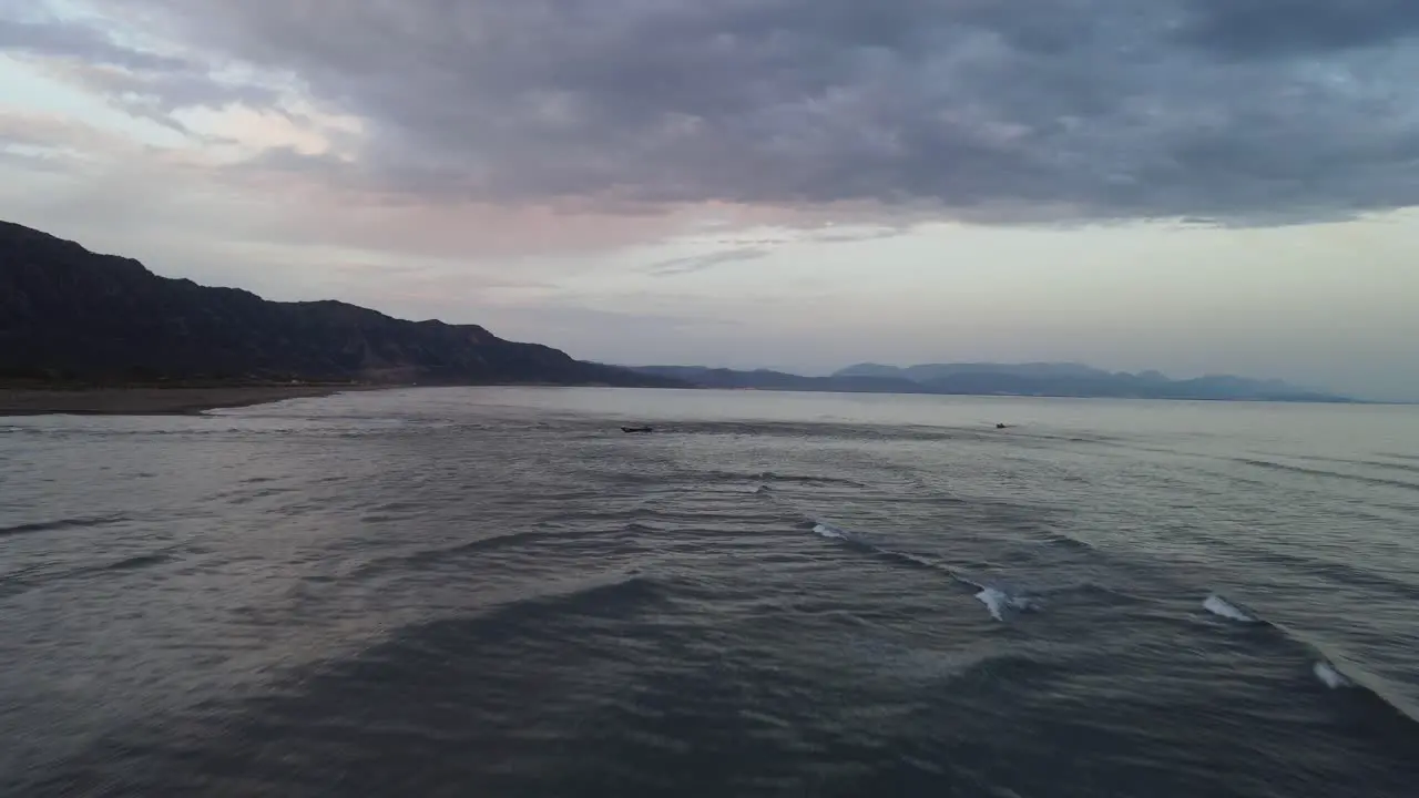 A calm and peace at the beach of Albania at evening Albania