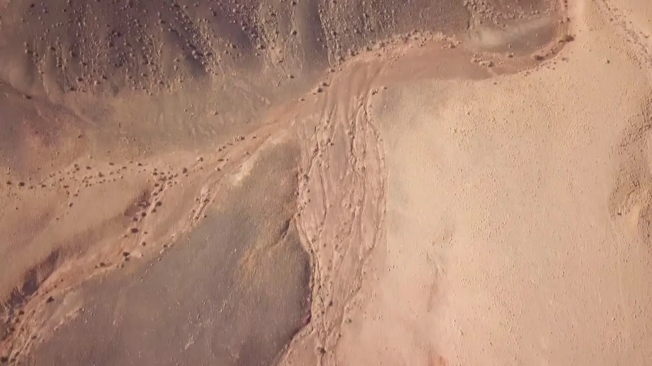 Fantasy Landscape Top down shot of Mitzpe Ramon Crater 03