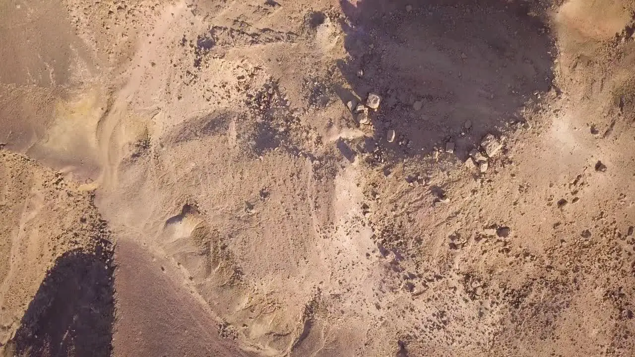 Fantasy Landscape Top down shot of Mitzpe Ramon Crater 01