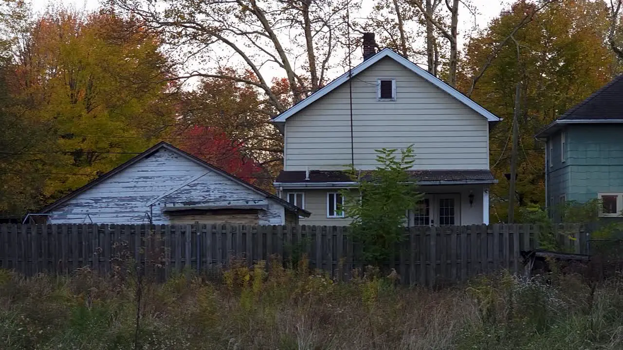 Slider Shot Of Old Cottage Design Houses Trees In Background In Village