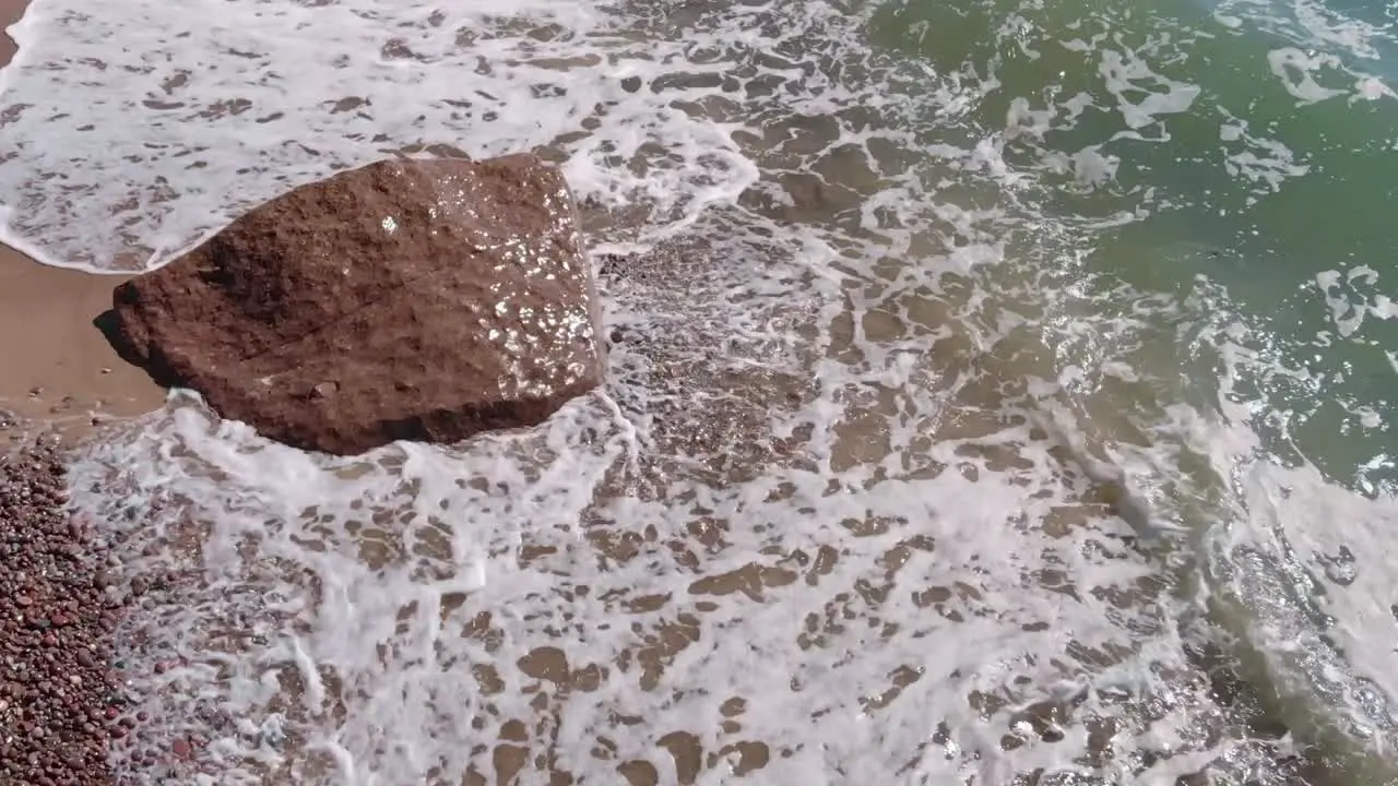 Baltic sea atlantic ocean washing away human footprints