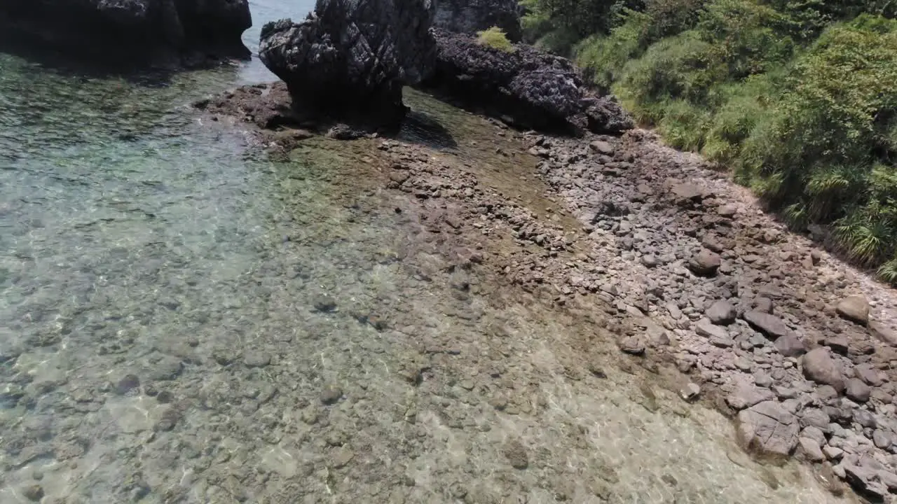 Phi Phi Island Thailand Wonderful Scenery Of Bright Blue Waters and Glorious Trees Rolling Shot