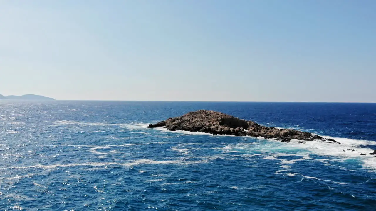 Tranquil Scenery Of Jerusalem Beach In Kefalonia Greece slow motion shot