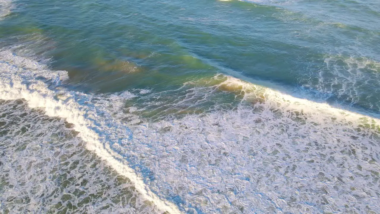 Series Of White Foamy Waves In Moonee Beach Moonee Creek In NSW Australia