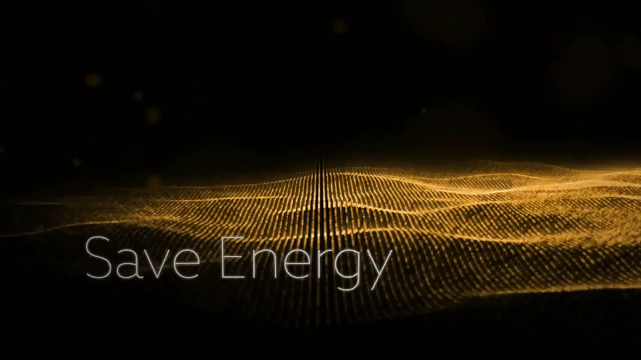 Vídeo Generado Digitalmente Del Concepto De Energía