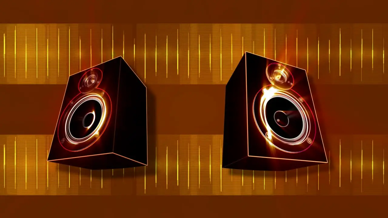 Animated Subwoofers Bassing Gold