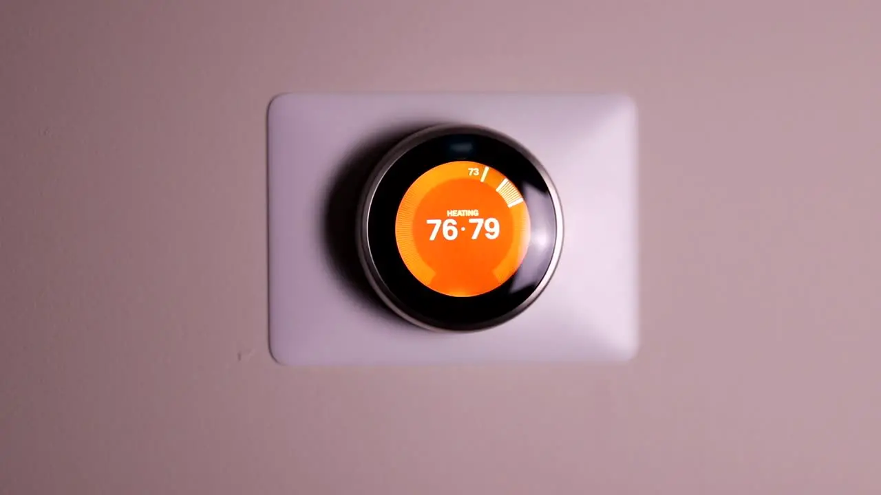 Smart thermostat being adjusted remotely