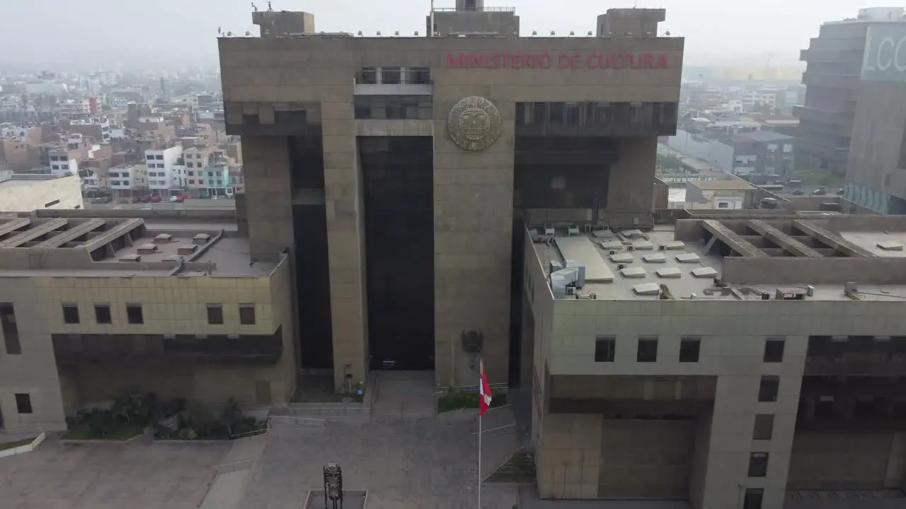 Drone video of the Ministry of Culture of Peru