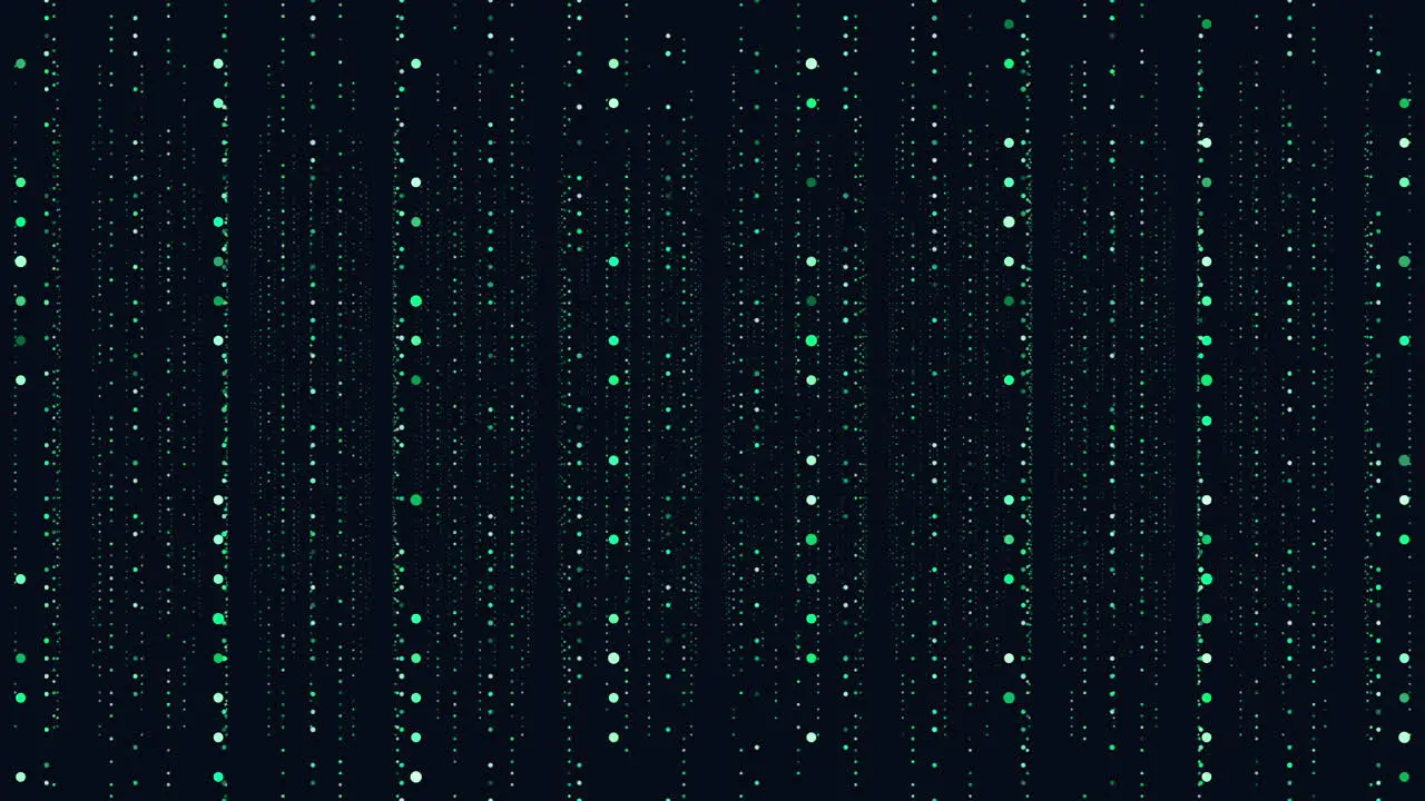 Symmetrical grid of red dots on black background