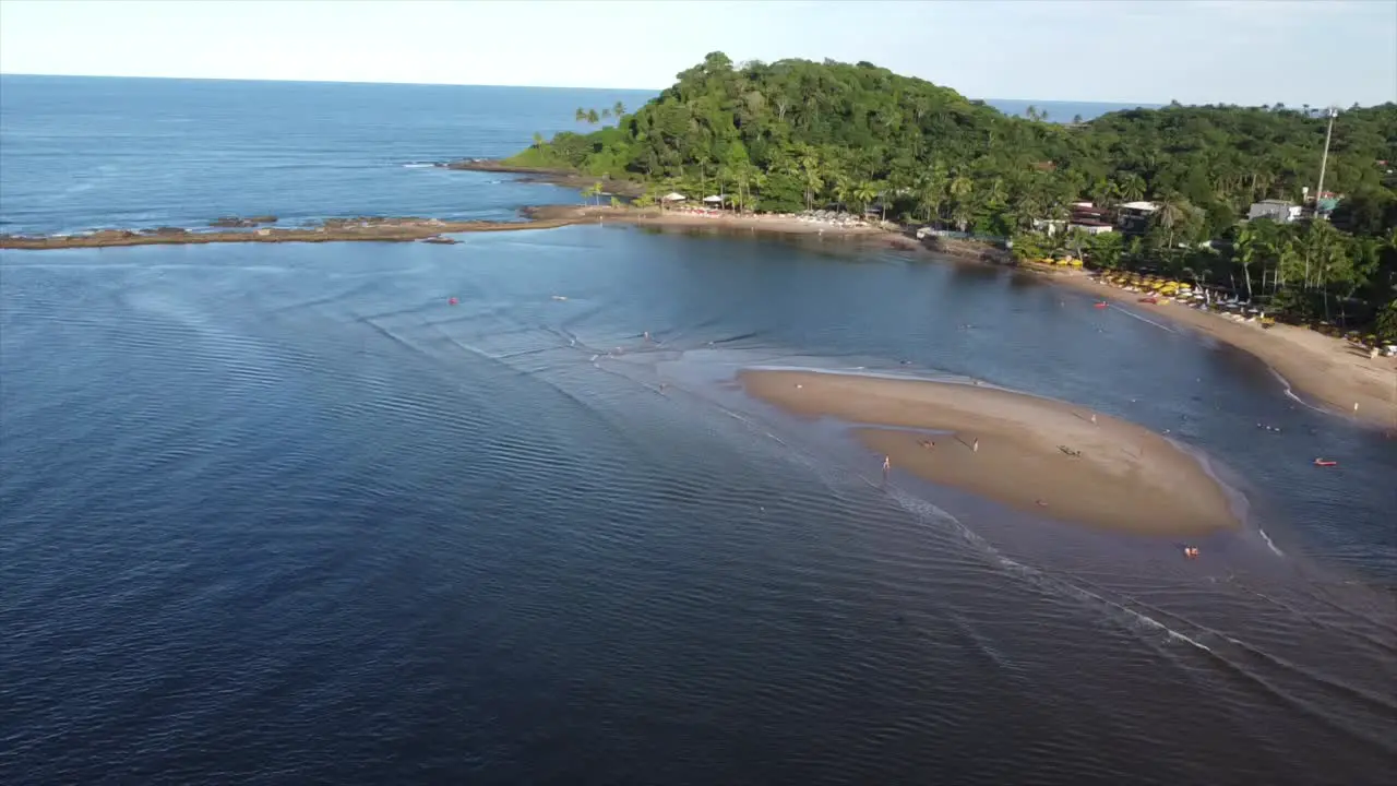 Itacare Brazil by Drone 4k Brazilian Atlantic Ocean from the sky