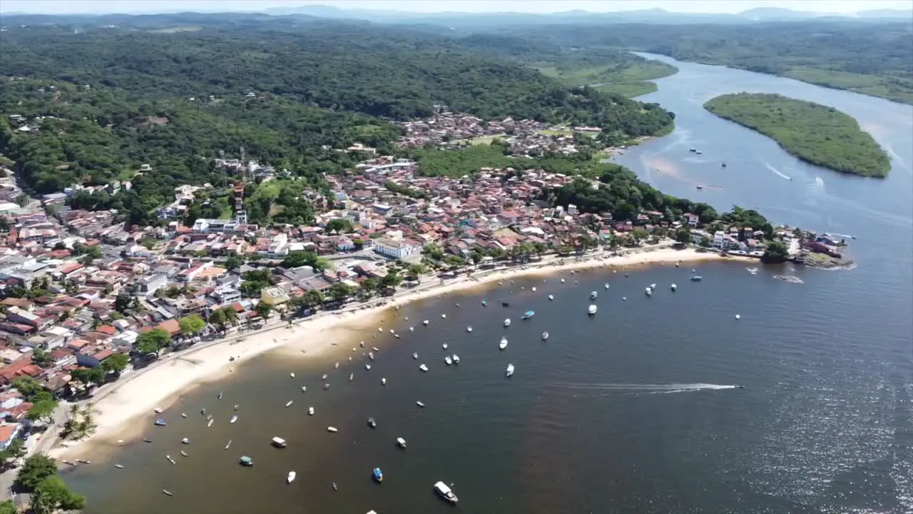 Itacare Brazil by Drone 4k Brazilian Atlantic Ocean from the sky-6