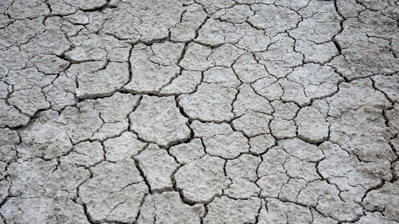 Dry land in full frame shot of a dry cracked floor