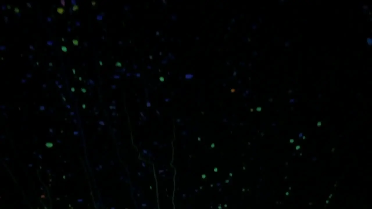 Slow Motion Shot of Glowing Spots