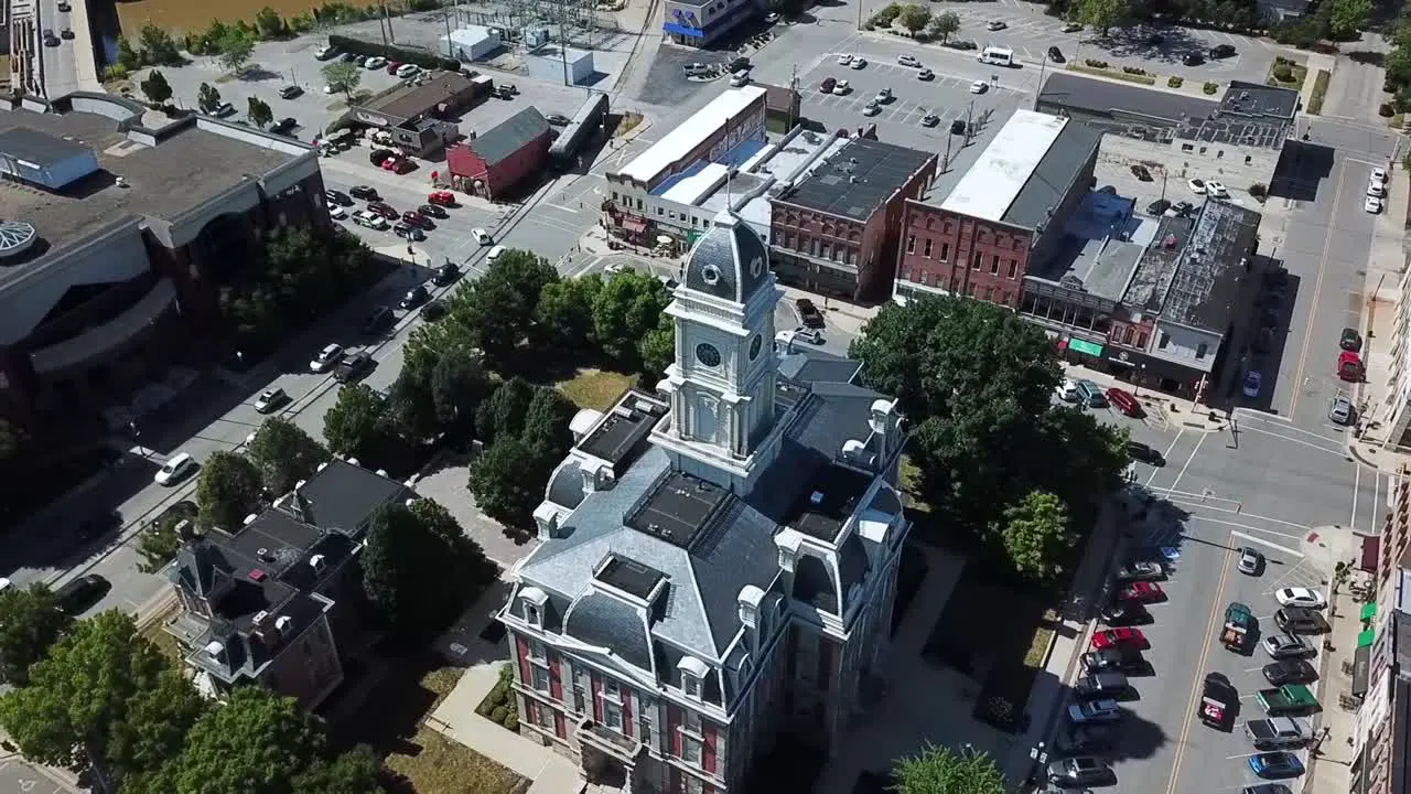 Architecture of City Center Courthouse in Noblesville Indiana USA