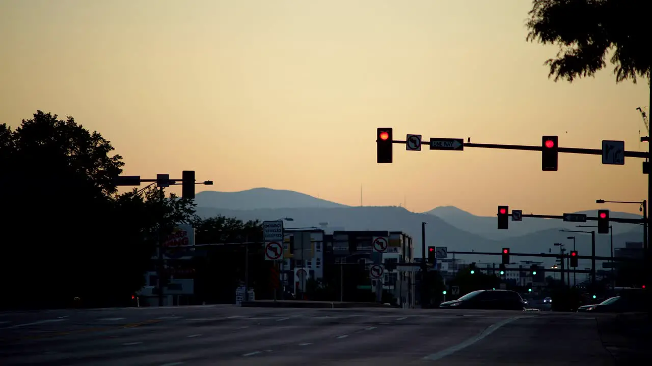 Time lapse of street traffic in Denver downtown