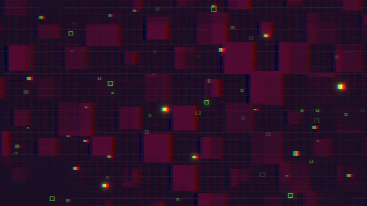 Colorful pixelated grid pattern