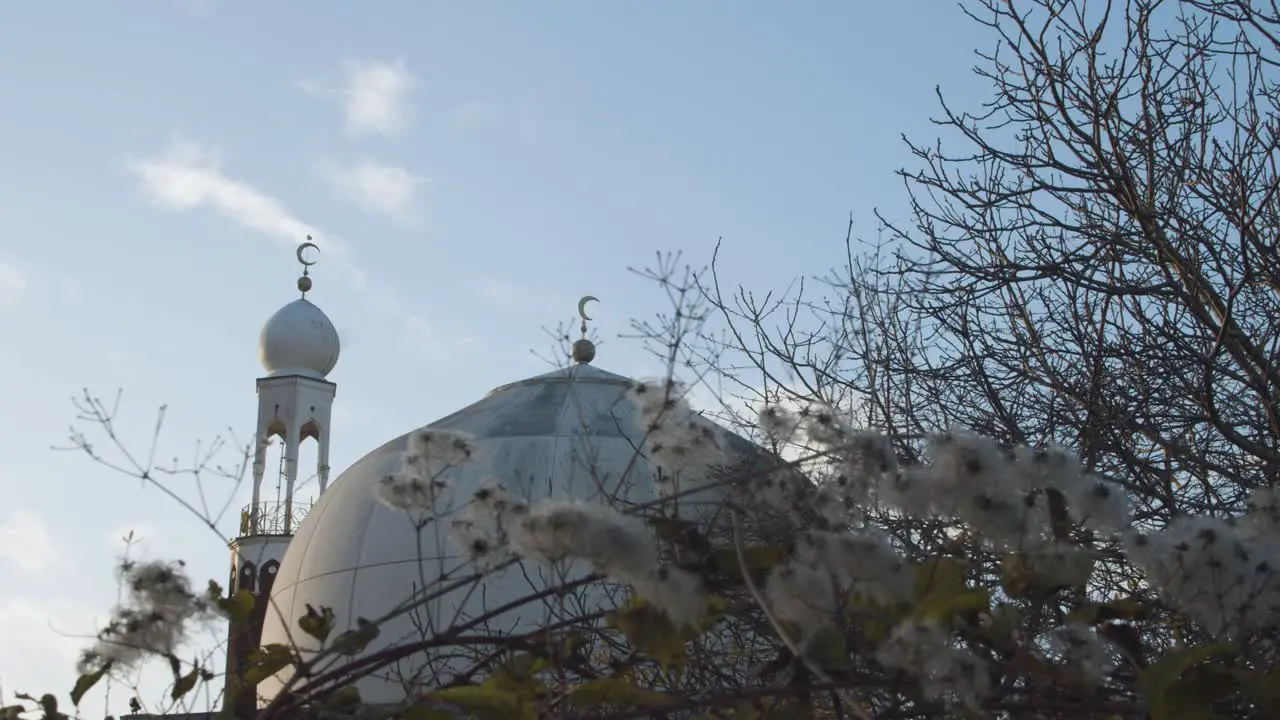 Dome And Exterior Of Birmingham Central Mosque In Birmingham UK