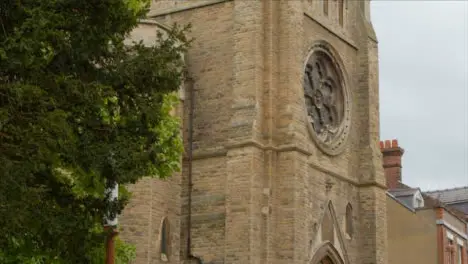 Tilting Shot Looking Up at Emmanuel United Reformed Church