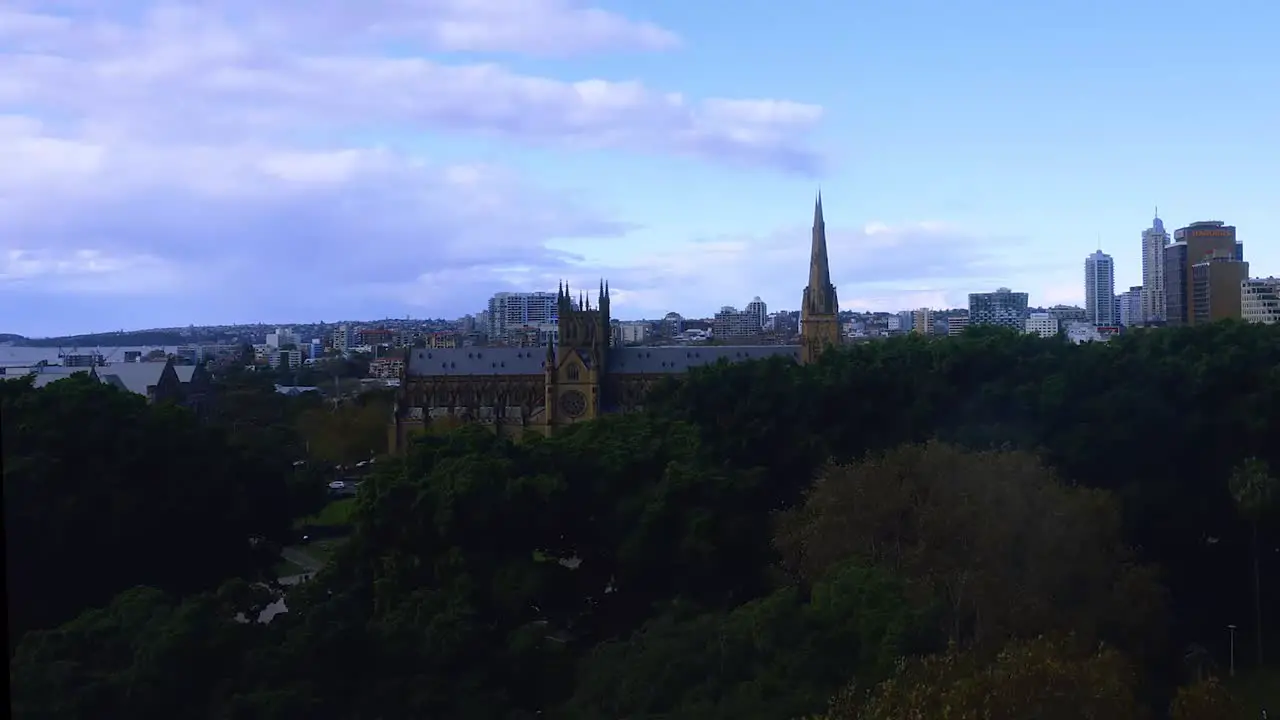 A timelapse taken from our quaranitine hotel room on the 13th floor overlooking Hyde Park and St Mary's Cathedral